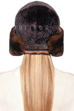 Load image into Gallery viewer, Rex Rabbit Fur Shearling Mouton Sheepskin Trapper Hat Ushanka Aviator Hat Luxury Soft Fluffy Natural Rex Rabbit Fur Hat