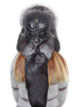 Load image into Gallery viewer, Winter Bomber Trapper fox Hat Hats Plush Earflap Russian Women's Trapper Aviator Pilot Hat Best Ushanka Hats with fox Tail