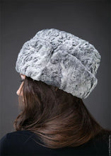 Load image into Gallery viewer, Womens Grey Persian Lamb Swakara Karakul Astrakhan Cossack Hat Cap Sheep Fur Hat Wholesale Trendy Karakul Cap Online
