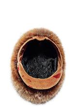 Load image into Gallery viewer, Women's Winter Red Fox Fur Hat with Warm Ear Protection Mongolian Style Casual Hat Fuzzy Russian Fur Hat fox