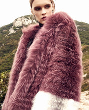 Load image into Gallery viewer, Womens Real Saga Fox Fur Hooded Coat