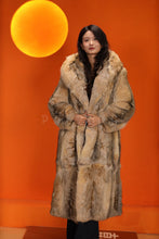 Load image into Gallery viewer, Full length natural coyote fur hooded coat