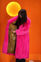 Load image into Gallery viewer, Full length natural Saga fox fur coat with shawl collar