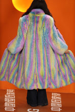 Load image into Gallery viewer, Full length natural Saga fox fur coat with stand collar