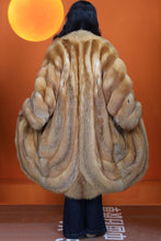 Load image into Gallery viewer, Full length natural Saga canadian red fox fur coat