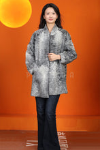 Load image into Gallery viewer, Natural karakul fur coat & jacket with stand collar