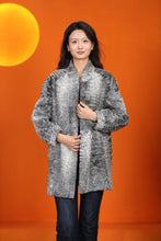 Load image into Gallery viewer, Natural karakul fur coat & jacket with stand collar