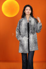 Load image into Gallery viewer, Natural karakul fur coat & jacket with stand collar