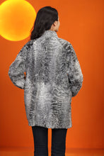 Load image into Gallery viewer, Natural karakul fur coat & jacket with stand collar