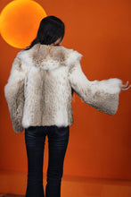 Load image into Gallery viewer, Natural lynx fur coat & jacket with shawl collar