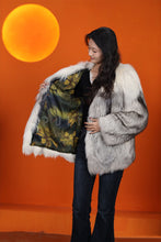 Load image into Gallery viewer, Natural Saga platinum gold fox fur coat & jacket