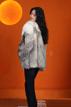 Load image into Gallery viewer, Natural Saga platinum gold fox fur coat & jacket