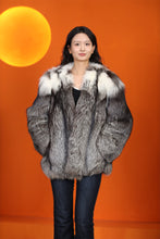 Load image into Gallery viewer, Natrual Saga platinum gold fox fur coat & jacket