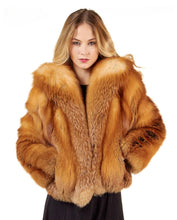 Load image into Gallery viewer, Canada Red Fox Fur Coat Jacket