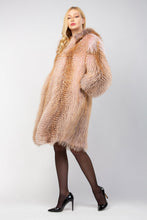 Load image into Gallery viewer, Golden Island Fox Fur Coat