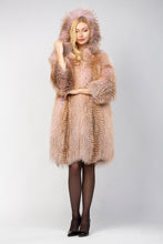 Load image into Gallery viewer, Golden Island Fox Fur Coat