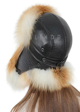 Load image into Gallery viewer, Trapper Gold Fox Fur Hat New Design Natural Wholesale Winter Adults Earflap Aviator Hat Women's Ushanka Hat