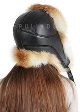 Load image into Gallery viewer, Autumn and Winter 2025 New Ushanka Natural Fox Fur Russian Hat Fox Fur Hat Dome Mongolian Hat
