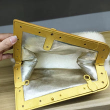 Load image into Gallery viewer, Women's 100% real mink fur hand bag, Mink fur handbang for sale, Sheepskin bag for sale