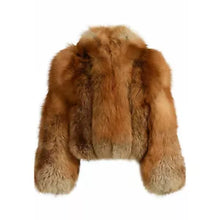 Load image into Gallery viewer, Short Luxury Women 100% Real Red Fox Fur Coat Natural Fur Jacket Warm Outwear