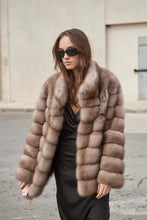 Load image into Gallery viewer, Stone Marten Fur Coat