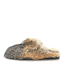 Load image into Gallery viewer, The most popular gray fox fur slippers in 24 years are men's and women's same style real fur slippers