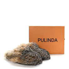 Load image into Gallery viewer, The most popular gray fox fur slippers in 24 years are men's and women's same style real fur slippers