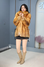 Load image into Gallery viewer, Natural Saga red fox fur coat & jacket