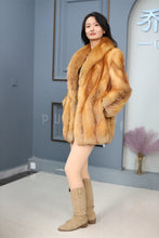 Load image into Gallery viewer, Natural Saga red fox fur coat & jacket