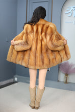 Load image into Gallery viewer, Natural Saga red fox fur coat & jacket
