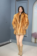 Load image into Gallery viewer, Natural Saga red fox fur coat & jacket