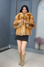 Load image into Gallery viewer, Natural Saga red fox fur coat & jacket