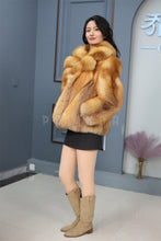 Load image into Gallery viewer, Natural Saga red fox fur coat & jacket
