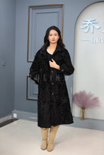 Load image into Gallery viewer, Full length natural karakul fur coat