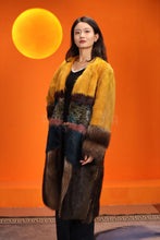 Load image into Gallery viewer, Full length natural beaver and lamb fur coat
