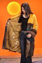 Load image into Gallery viewer, Full length natural beaver and lamb fur coat