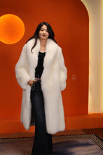 Load image into Gallery viewer, Full length Saga arctic fox fur coat with shawl collar