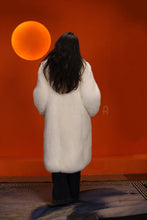 Load image into Gallery viewer, Full length Saga arctic fox fur coat with shawl collar
