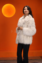 Load image into Gallery viewer, Natural lynx fur coat & jacket with shawl collar