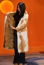 Load image into Gallery viewer, Full length natural cat fur hooded coat
