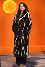 Load image into Gallery viewer, Full length skunk fur coat with shawl collar