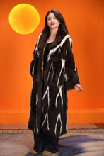 Load image into Gallery viewer, Full length skunk fur coat with shawl collar