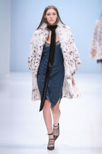 Load image into Gallery viewer, Saga fox fur coat  in imitation of lynx fur