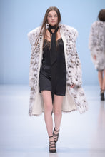 Load image into Gallery viewer, Saga fox fur coat  in imitation of lynx fur