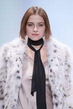 Load image into Gallery viewer, Saga fox fur coat  in imitation of lynx fur