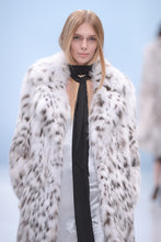 Load image into Gallery viewer, Saga fox fur coat  in imitation of lynx fur