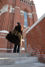Load image into Gallery viewer, Full length natural Saga sable fur coat with shawl collar