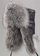 Load image into Gallery viewer, The Silver Fox Fur Trooper Hat for Men Wholesale Natural Fox Russian Ushanka Hats Winter Thick Warm Ears Fashion Bomber Earflap