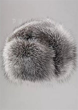 Load image into Gallery viewer, The Silver Fox Fur Trooper Hat for Men Wholesale Natural Fox Russian Ushanka Hats Winter Thick Warm Ears Fashion Bomber Earflap