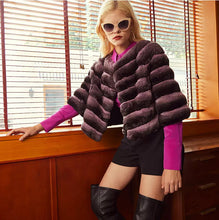 Load image into Gallery viewer, Real Pink Chinchilla Fur Jacket